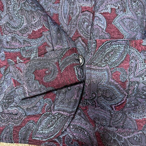Vintage Coldwater Creek Tapestry Jacket Women Medium Purple Floral Sophisticated - Picture 11 of 13